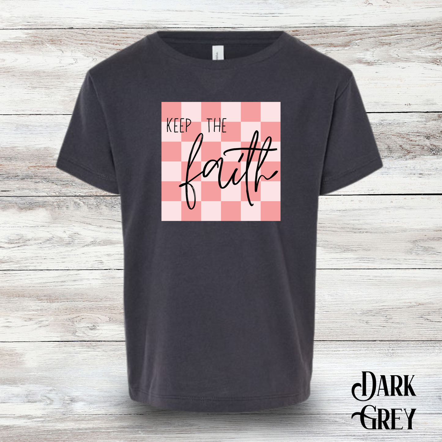 Keep The Faith Checkered Tee - Youth