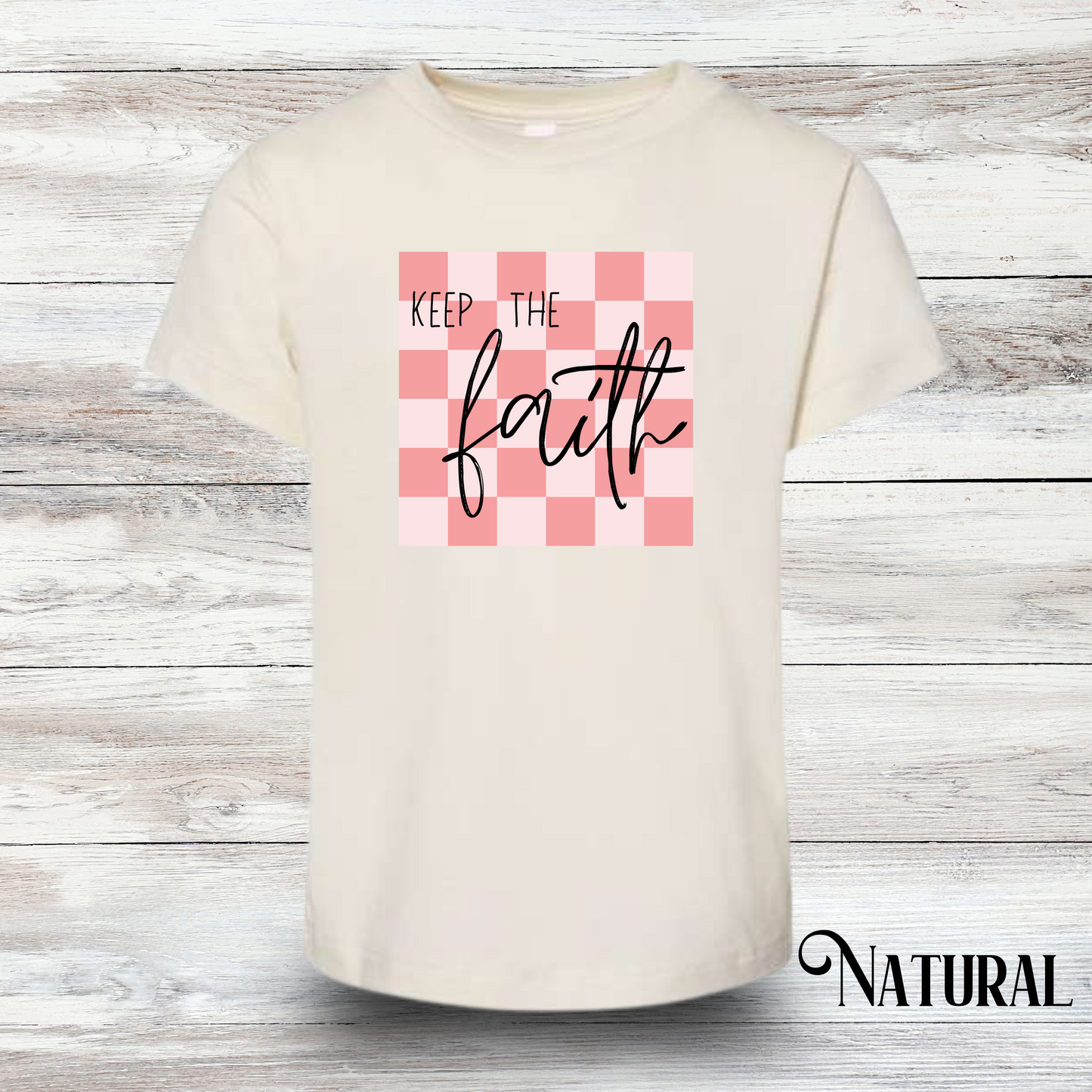 Keep The Faith Checkered Tee - Youth