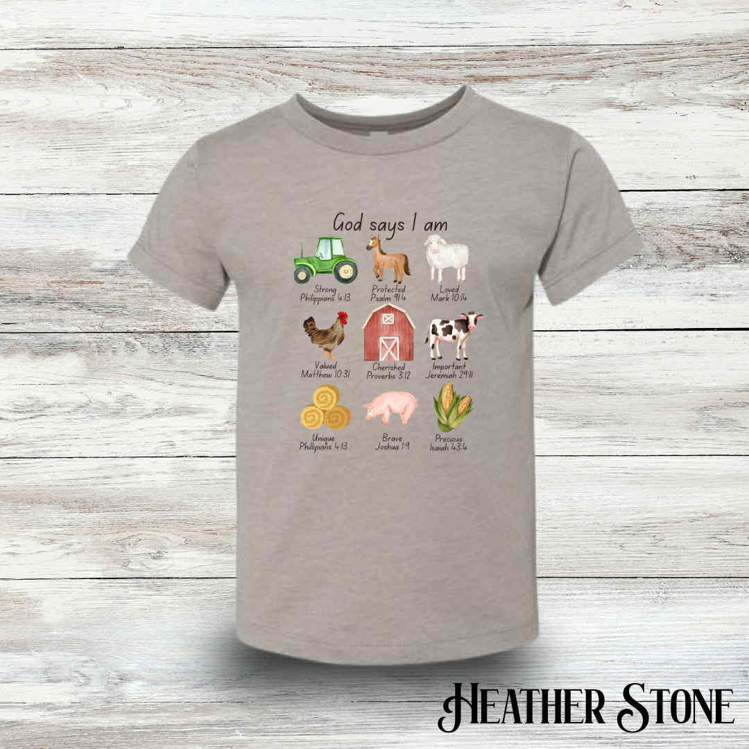 God Says I Am Tee - Toddler