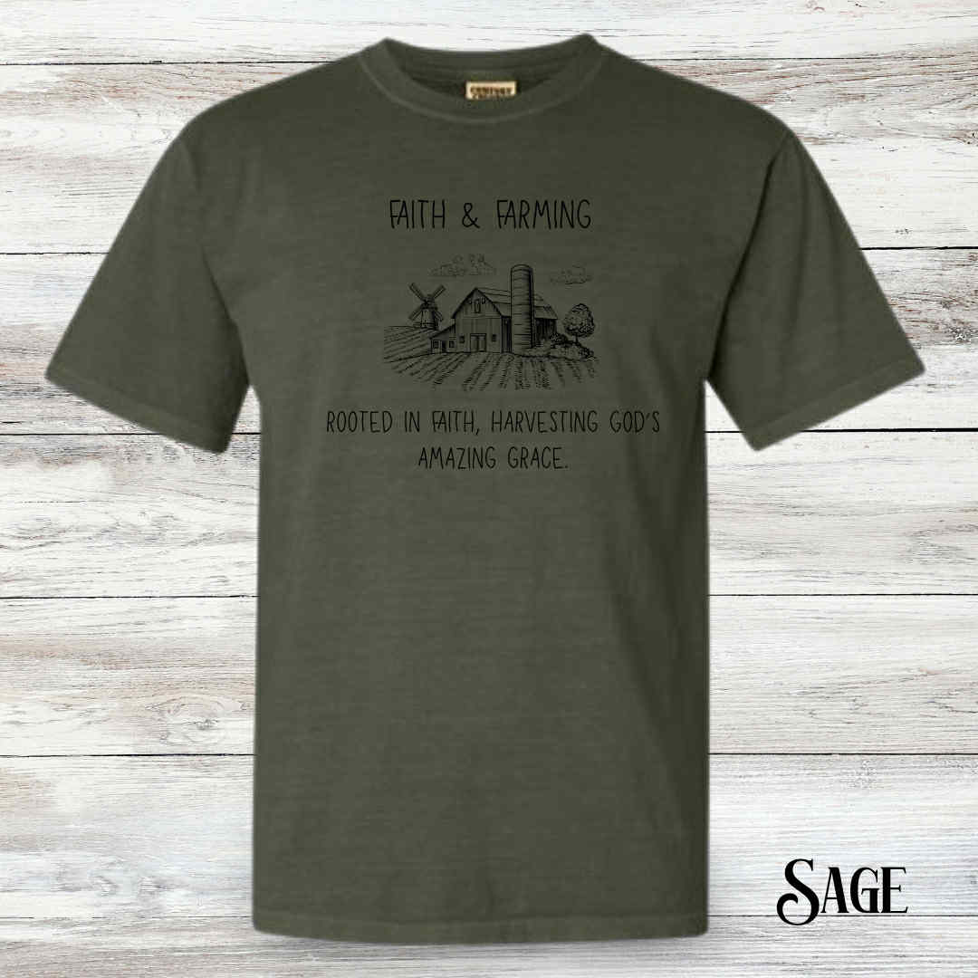 Faith and Farming Tee - Adult