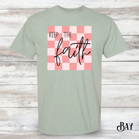 Keep The Faith Checkered Tee - Adult