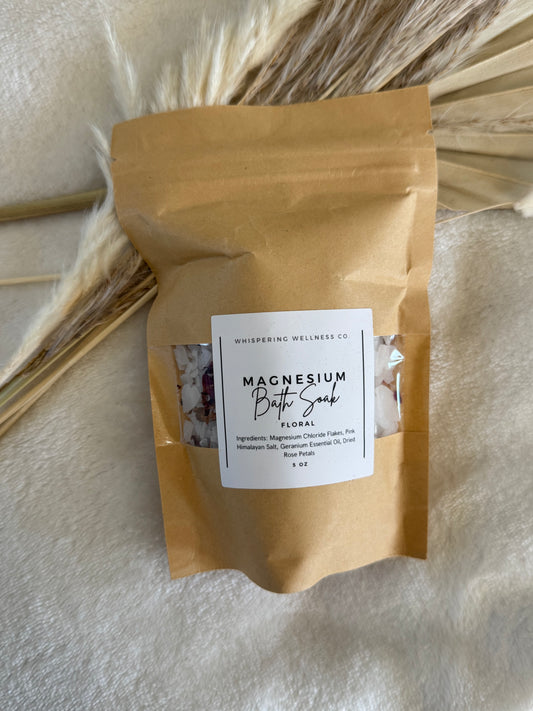 Magnesium Bath Soak - Floral