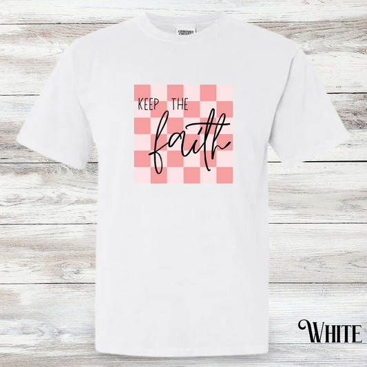 Keep The Faith Checkered Tee - Youth